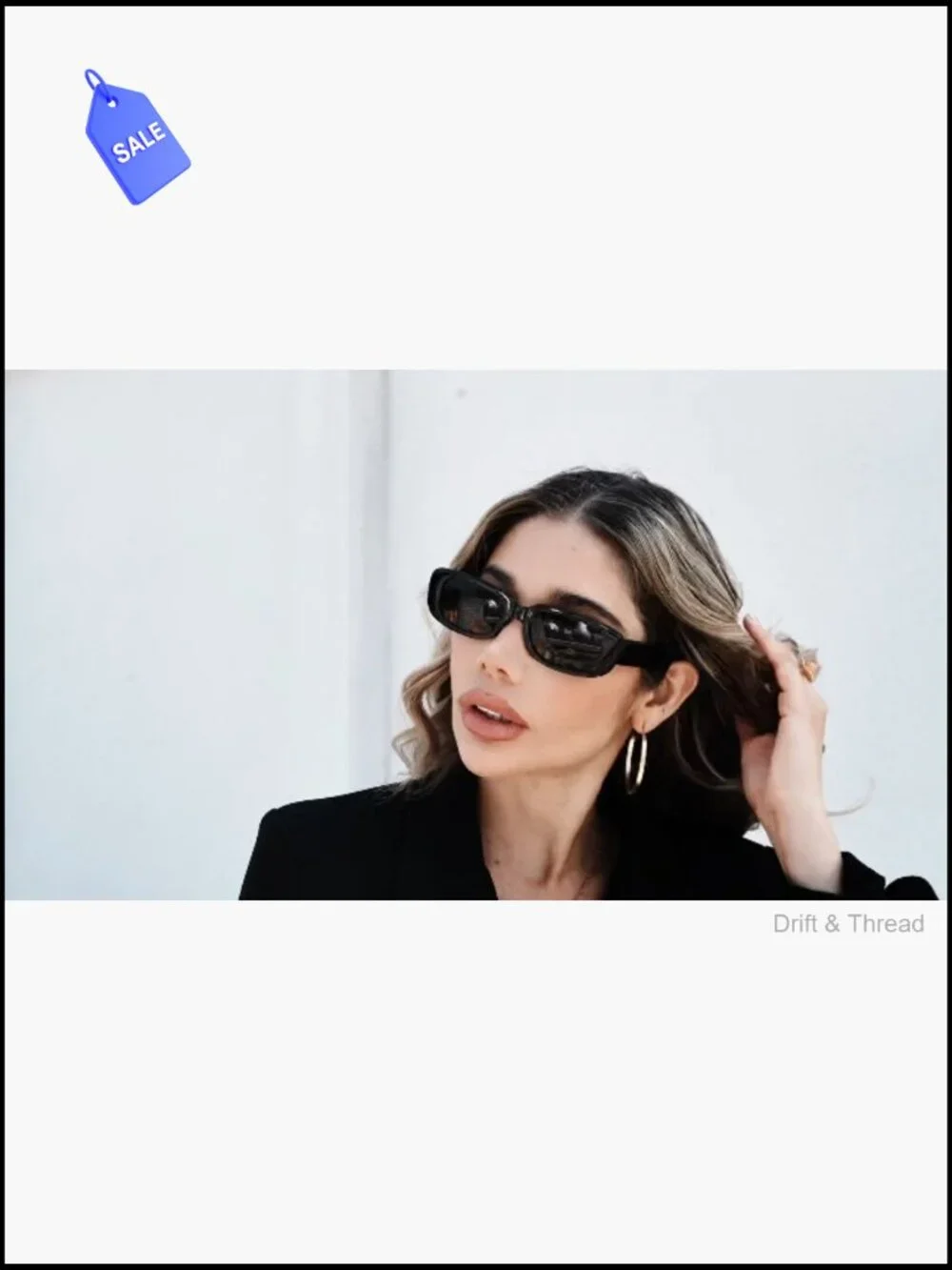 Retro Square Sunglasses UV Protection Unisex Vintage Shades